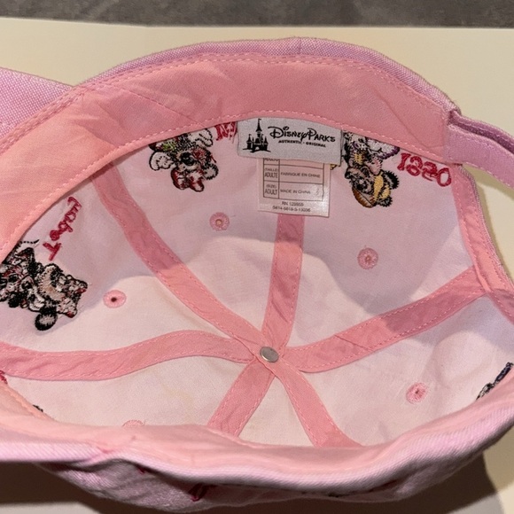 Disney Parks Minnie Mouse History Through The Years Baseball Hat Cap Pink- Adult - Picture 6 of 8